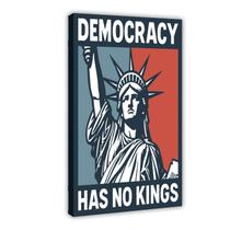 Pôster de decoração de parede Fotuven Democracy No Kings 40x60cm Pôster de decoração de parede Fotuven Democracy No Kings 40x60cm