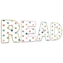 Pôster de decorações de sala de aula Boho Reading 36cm Read Signs