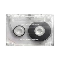 Pôster De Lona Com Tema Musical De Fita Cassete Retrô, Arte De Parede Com Citação 'A Vida Não Tem