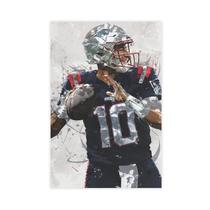 Pôster de lona dalouh Mac Jones Football Bedroom Decor 30x45cm