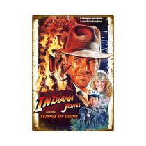 Pôster De Metal Vintage Indiana Jones E O Último Cruzado, Placa Retro De Lata Para Decoração