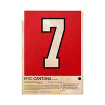 Pôster De Números De Camisas De Jogadores De Futebol Vintage, Impressão Em Lona Minimalista Para