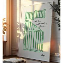 Pôster De Parede Em Lona Com Estampa Divertida De Boa Noite Para Quarto, Estilo Meio Século