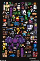 Pôster de parede Trends International Minecraft Mobbery 22x34cm