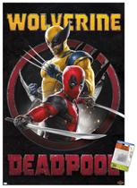 Pôster de parede Trends Marvel Deadpool & Wolverine 22,37 x 34 cm