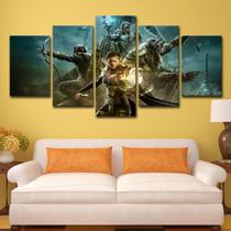 Pôster de pintura de parede em tela Elder Scrolls Anime x5 Pôster de pintura de parede em tela Elder Scrolls Anime x5