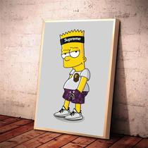 Pôster de pintura de parede em tela Simpsons Barts Simpsons Anime