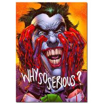 Pôster de pintura de parede Why So Serious Clown 40x60cm Pôster de pintura de parede Why So Serious Clown 40x60cm