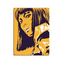 Pôster de pintura em ferro, arte pop retrô, retrato de mulher ousada Pôster de pintura em ferro, arte pop retrô, retrato de mulher ousada