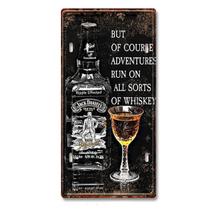 Pôster de pintura em ferro Jack Daniels Whiskey para bar e casa Pôster de pintura em ferro Jack Daniels Whiskey para bar e casa