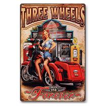 Pôster de pintura em ferro Retro Vintage Motorcycle 20x30cm Pôster de pintura em ferro Retro Vintage Motorcycle 20x30cm