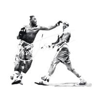 Pôster De Retrato De Mike Tyson Em Tela, Pintura De Lendas Do Boxe, Arte De Parede Esportiva Para