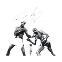Pôster De Retrato De Mike Tyson Em Tela, Pintura De Lendas Do Boxe, Arte De Parede Esportiva Para