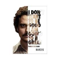 Pôster De Tela Com Foto De Polícia Do Gangster Colombiano Lord Pablo Escobar Narcos Para Arte De