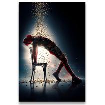 Poster Decorativo 42Cm X 30Cm A3 Brilhante Deadpool Marvel