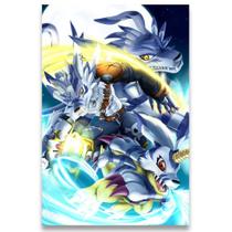Poster Decorativo 42cm x 30cm A3 Brilhante Digimon Gabumon