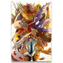 Poster Decorativo 42cm x 30cm A3 Brilhante Digimon World - BD Net Collections