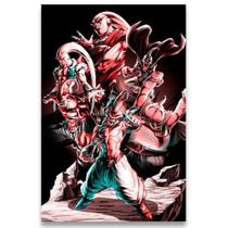 Poster Decorativo 42cm x 30cm A3 Brilhante Dragon Ball Majin Boo - BD Net Collections