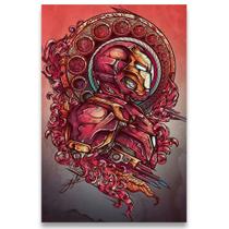 Poster Decorativo 42cm x 30cm A3 Brilhante Homem de Ferro Iron Man b5