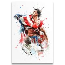 Poster Decorativo 42cm x 30cm A3 Brilhante Rocky Balboa