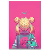 Poster Decorativo 42Cm X 30Cm A3 Brilhante Sailor Moon B1