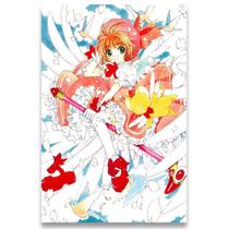 Poster Decorativo 42cm x 30cm A3 Brilhante Sakura Card Captors