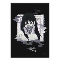 Poster Decorativo Anime Garota Toxica Cyberpunk Decoração