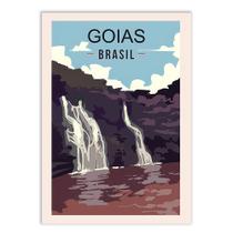 Poster Decorativo Goiás Brasil Estados Viagem Decoração