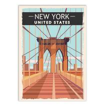 Poster Decorativo Nova Iorque Estados Unidos Usa Viagem