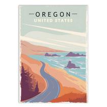 Poster Decorativo Oregon Estados Unidos Usa Viagem Poster - Bhardo