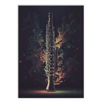 Poster Decorativo Piccolo Flautim Flauta Instrumento Musical