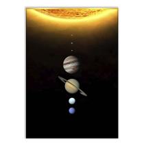 Poster Decorativo Sistema Solar Planetas Quadro Cartaz - Bhardo