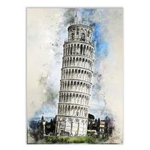 Poster Decorativo Torre De Pisa Itália Pintura Europa