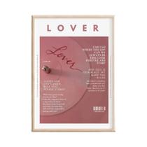 Pôster Do Álbum Taylor Swift Lover Em Tela Para Decoração De Sala De Estar, Impressão De Letra De Pôster Do Álbum Taylor Swift Lover Em Tela Para Decoração De Sala De Estar, Impressão De Letra De