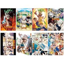 Pôster Drs Stones Anime Art 42x29 cm, papel, 8 unidades/lote Pôster Drs Stones Anime Art 42x29 cm, papel, 8 unidades/lote