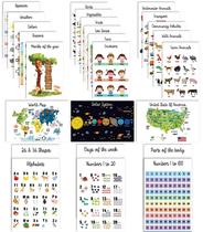 Pôster Educacional Traceease, 25 Pôsteres Laminados Infantis: Mapas, Sistema Solar, Matemática e Mais - Sala de Aula - Traceease Pôster Educacional Traceease, 25 Pôsteres Laminados Infantis: Mapas, Sistema Solar, Matemática e Mais - Sala de Aula - Traceease
