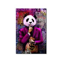 Pôster em tela de pintura de parede Graffiti Panda 40x60cm Pôster em tela de pintura de parede Graffiti Panda 40x60cm