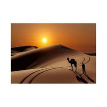 Pôster Em Tela HD De Camelos E Pastores Do Deserto Do Saara, Clássico Escandinavo, Para Decoração De