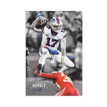 Pôster em tela QUNAN Sports Josh Allen 30x45cm sem moldura