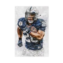 Pôster em tela QUNAN Sports Star Saquon Barkley 30x45cm