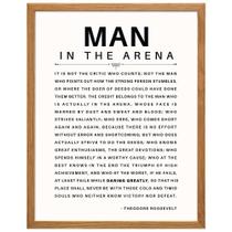 Pôster emoldurado Yellowbird Art & Design Man in the Arena 11x14in Pôster emoldurado Yellowbird Art & Design Man in the Arena 11x14in