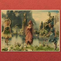 Pôster Enchanted Forest Fairy Magical Nature Art 42x30cm Pôster Enchanted Forest Fairy Magical Nature Art 42x30cm