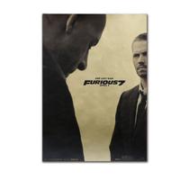 Pôster Fast And Furious Anime Art 51,5x36cm Papel 50g