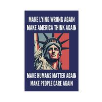 Pôster Fotuven Make Lying Wrong Again Resist Anti Trump 40x60cm Pôster Fotuven Make Lying Wrong Again Resist Anti Trump 40x60cm