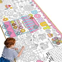 Pôster gigante para colorir Naozinebi Donut Candyland 180x80cm