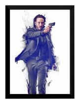 Poster John Wick Moldurado Arte Quadro 42x29
