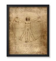 Poster Master Leonardo Da Vinci Homem Vitruviano 20x25 cm