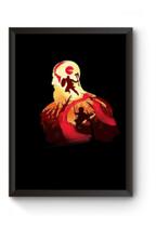 Poster Moldurado Arte God Of War Quadro