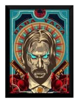 Poster Moldurado Arte John Wick Quadro 42x29