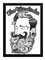 Poster Moldurado Barbearia Barbe Shop Arte Quadro Decorativo